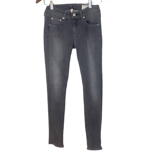 RAG & Bone Skinny Jeans In Grey Wash - Picture 2 of 12